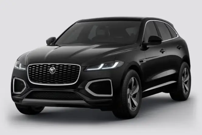 Mathew Thomas with their Jaguar F-Pace